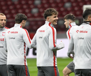 Trening reprezentacji Polski w Warszawie przed meczem z Albaną