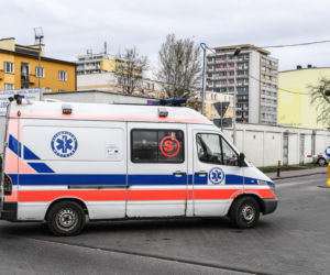 Ewakuacja w szpitalu w Toruniu z powodu koronawirusa