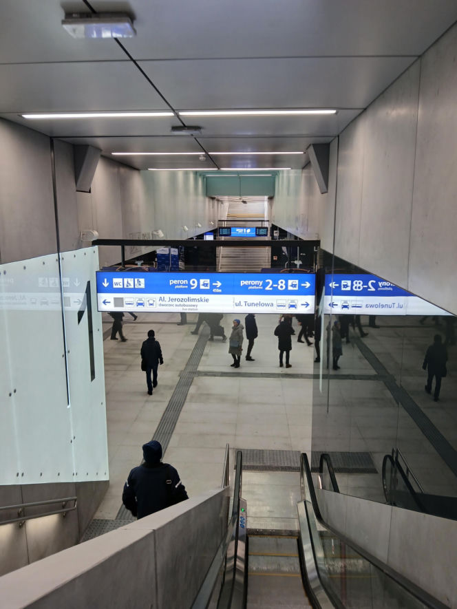 Dworzec kolejowy Warszawa Zachodnia po otwarciu