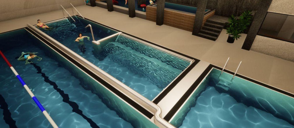 zdjęcie wizualizacji przebudowy krytej pływalni ROSIR w Rzeszowie