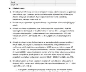 Dotacja na kapitał obrotowy. Wzór wniosku o dofinansowanie
