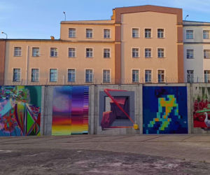 Street-art na murach aresztu