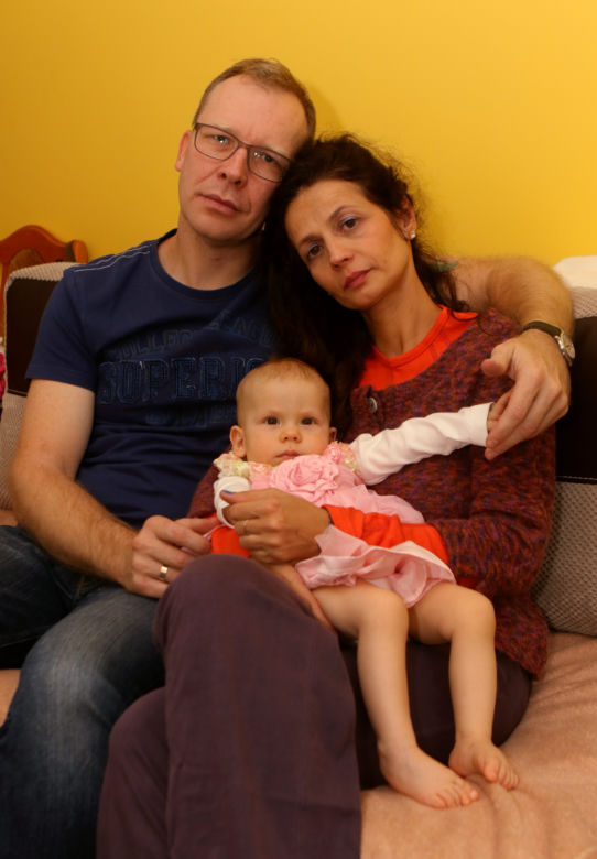 Jedenastomiesięczna Ola z chorobą SMA 