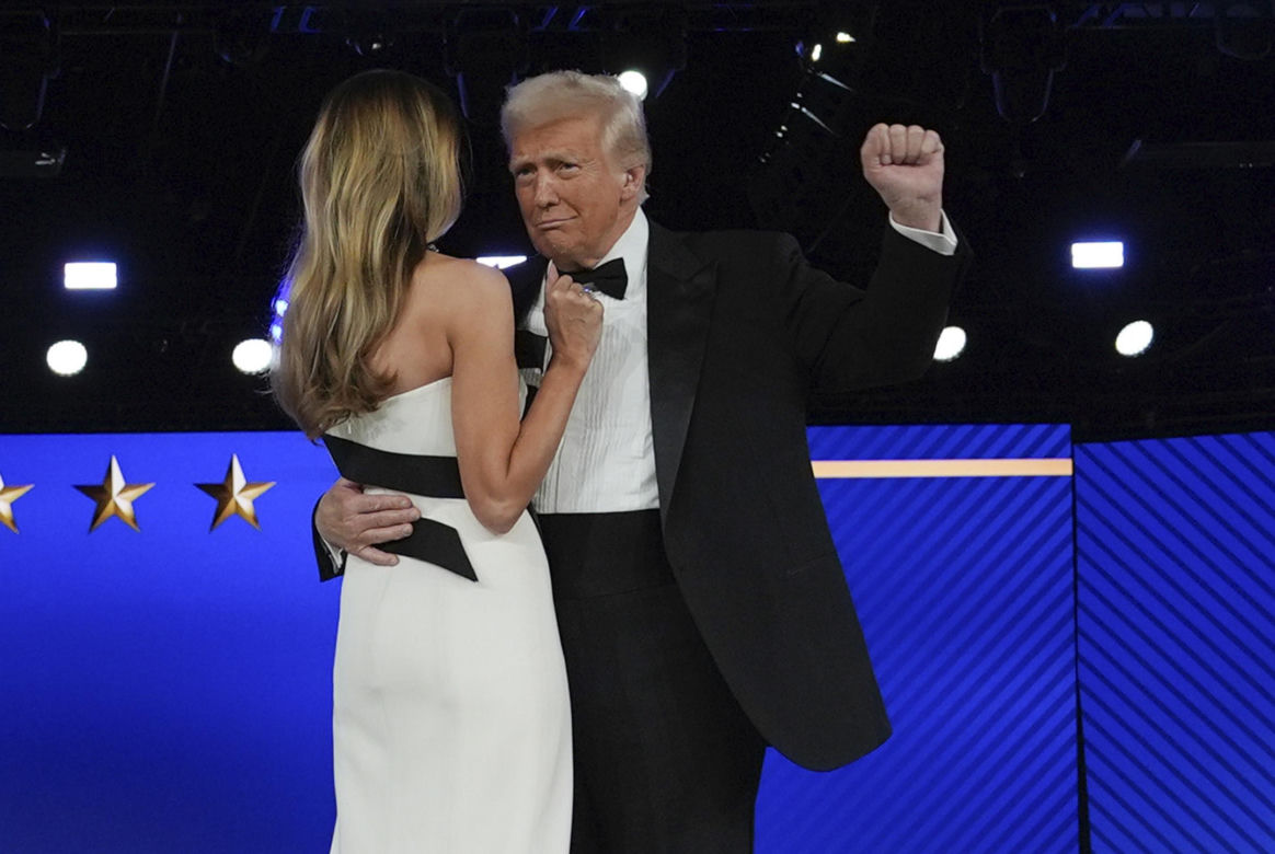 Gianni Infantino na inauguracji Trumpa