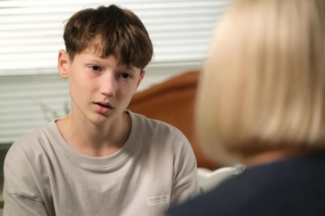 M jak miłość odc. 1916. Franek (Jarosław Śmigielski), Dorota (Iwona Rejzner)