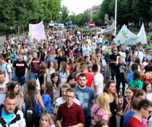 Korowód studentów przeszedł ulicami Szczecina