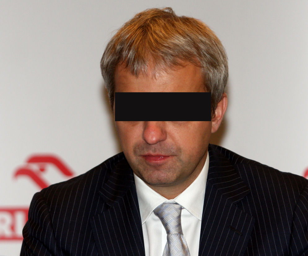 Były prezes PKN Orlen Jacek Krawiec- wersja z paskiem na oczach