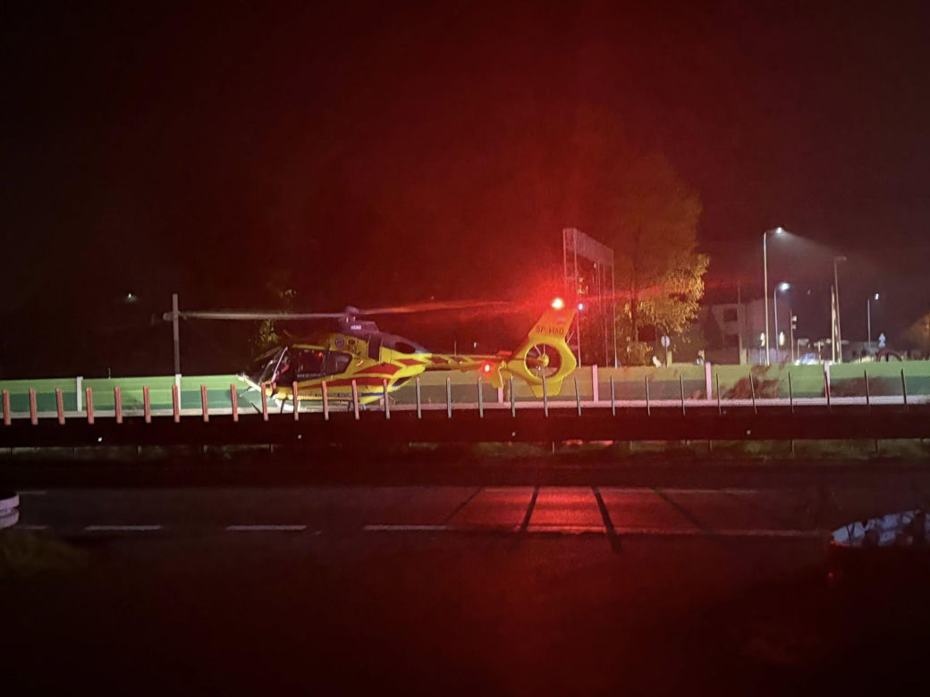 Karambol na DK1 w Piasku