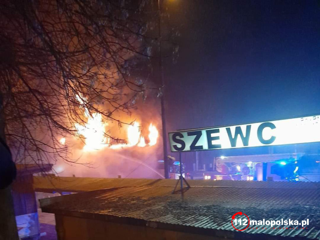 Pożar PKS Olkusz