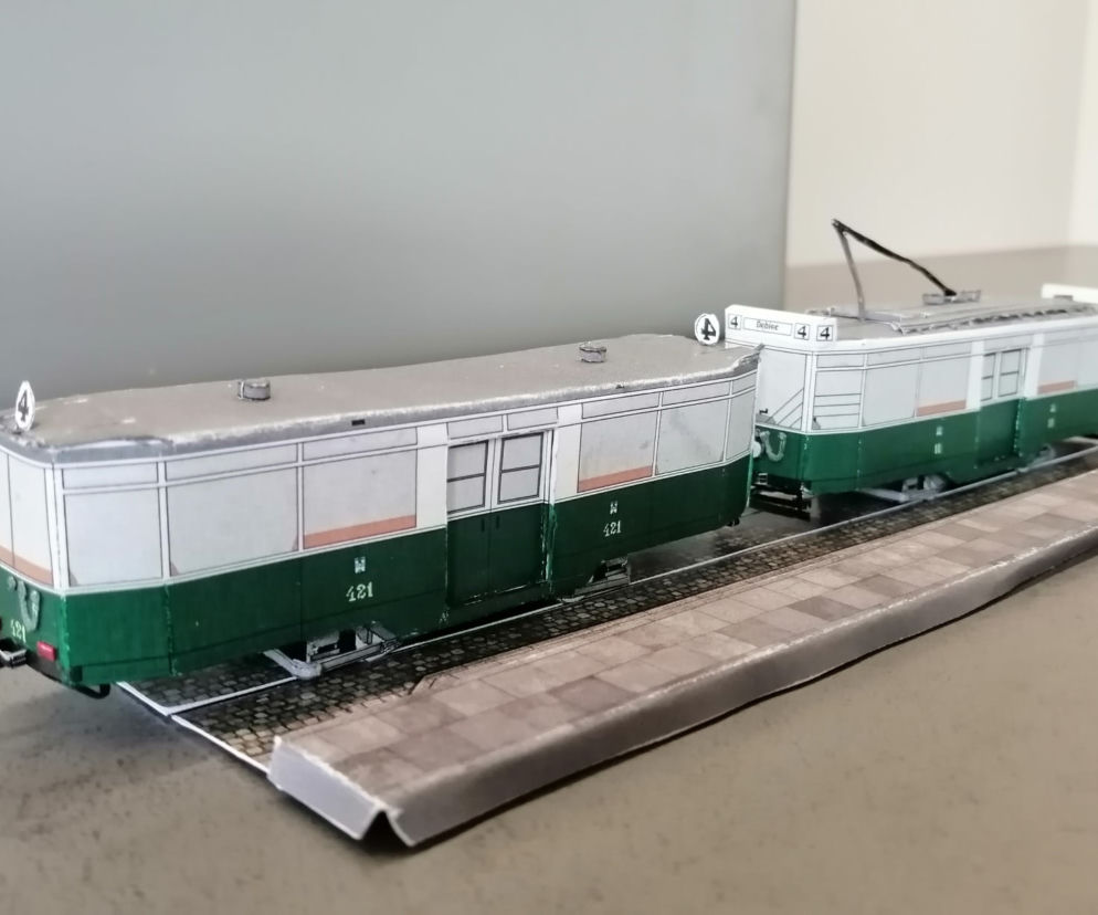 Modele tramwajów stworzone przez pana Michała z Poznania