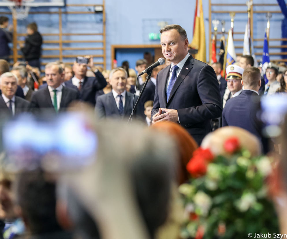 Zabiegany Andrzej Duda w Kazimierzy Wielkiej. Nawet nie miał czasu na OBIAD!