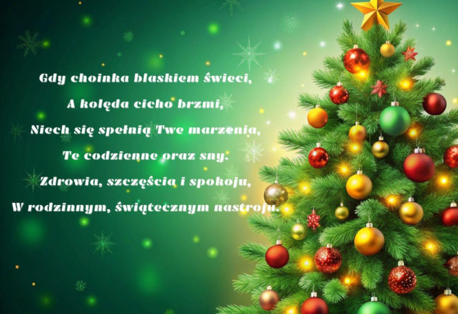 Życzenia bożonarodzeniowe 2025. Kartki za darmo dla najbliższych
