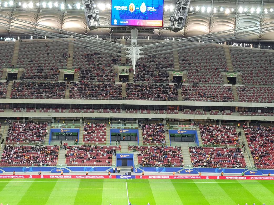 Okropne pustki na PGE Narodowym - Jagiellonia - Wisła