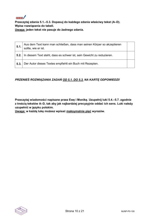Matura 2026 z NIEMIECKIEGO: arkusze CKE, poziom podstawowy [Formuła 2023] 06.05.2026