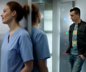 Lekarze 4 sezon odcinek 4 (odc. 43). Alicja (Magdalena Różczka), Bartek Madura (Michał Czernecki)