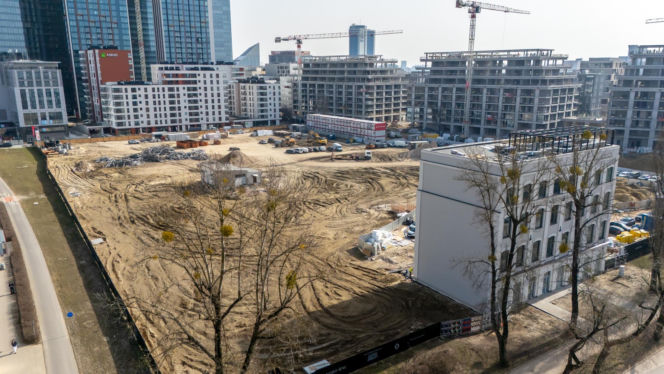 NOHO ONE w Warszawie w budowie