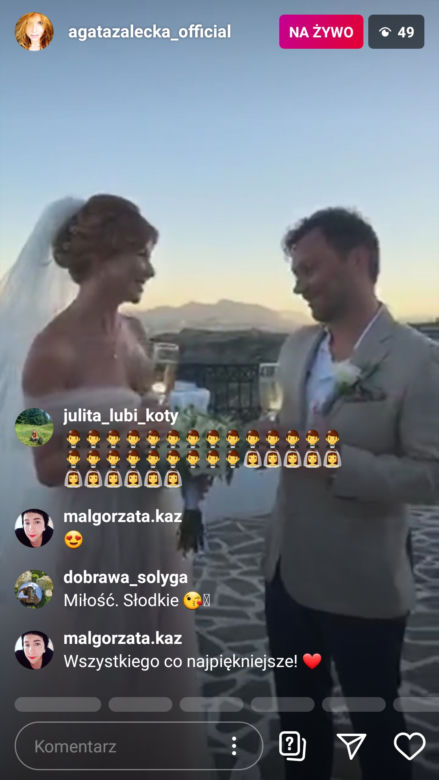Agata Załęcka wyszła za mąż na greckiej wyspie