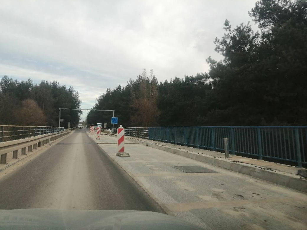 Trwa remont mostu na Bugu na trasie Sarnaki - Siemiatycze