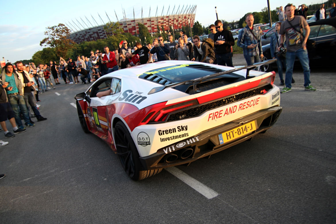 Gumball 3000 2017 w Polsce, Warszawa Stadion Narodowy