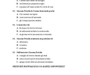 Matura 2014 Język Włoski poziom podstawowy