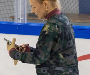 Aneta Zając na łyżwach