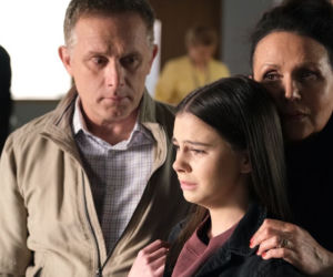 M jak miłość odc. 1601. Basia Rogowska (Karina Woźniak), Artur Rogowski (Robert Moskwa), Marysia (Małgorzata Pieńkowska)