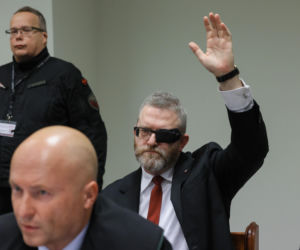 Grzegorz Braun po rozprawie