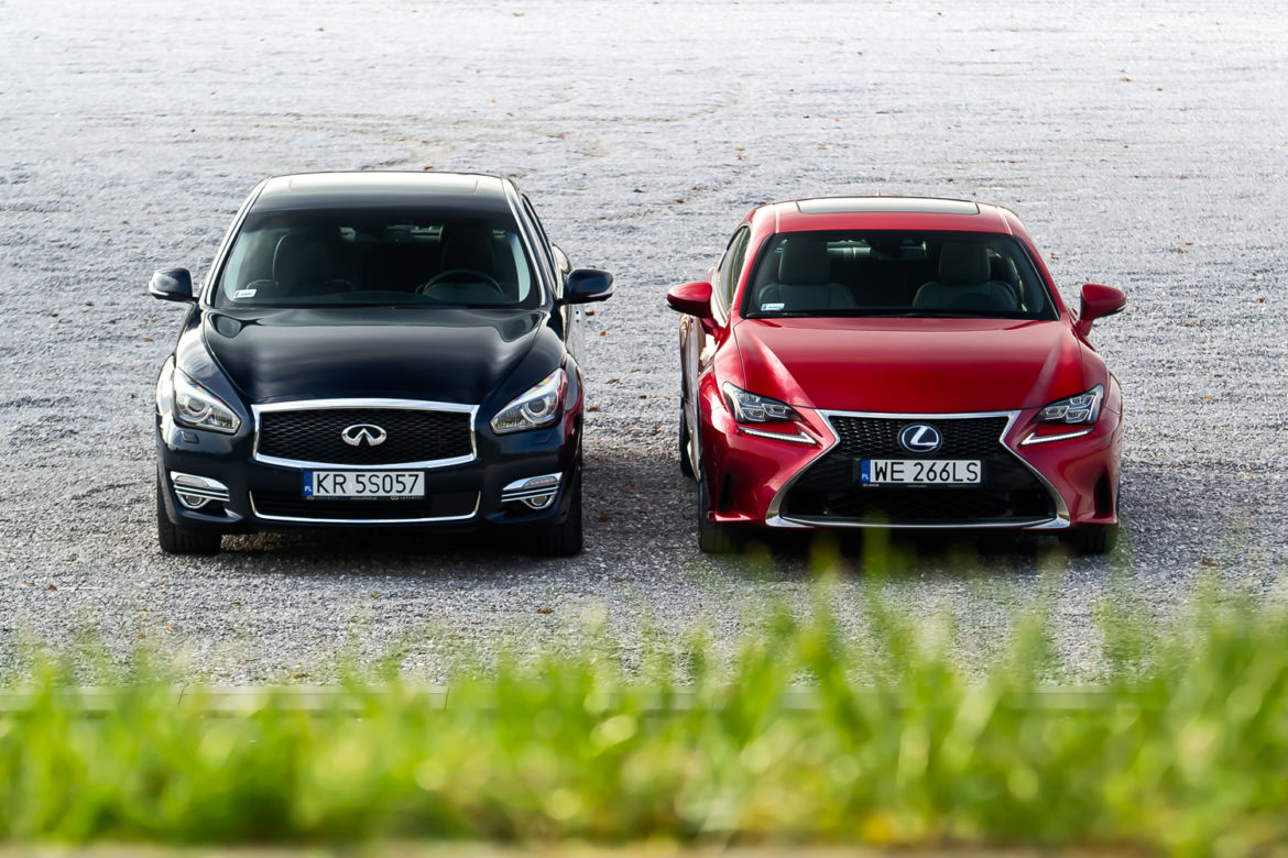 Infiniti Q70h Premium Tech & Lexus RC 300h F Sport