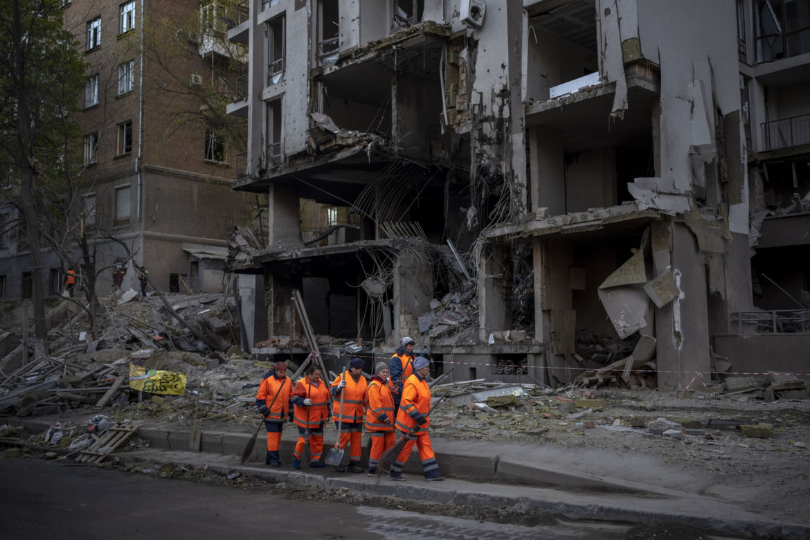 Ukraina. Zbombardowany Kijów