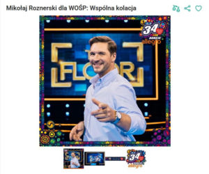 Gwiazdy grają z WOŚP na całego. Od sukni Santor po rakietę Świątek. Są też nocowanka z Wieniawą, pląsy z Musiałem i pranie z Dereszowską