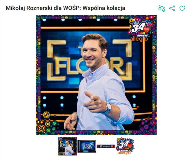 Gwiazdy grają z WOŚP na całego. Od sukni Santor po rakietę Świątek. Są też nocowanka z Wieniawą, pląsy z Musiałem i pranie z Dereszowską