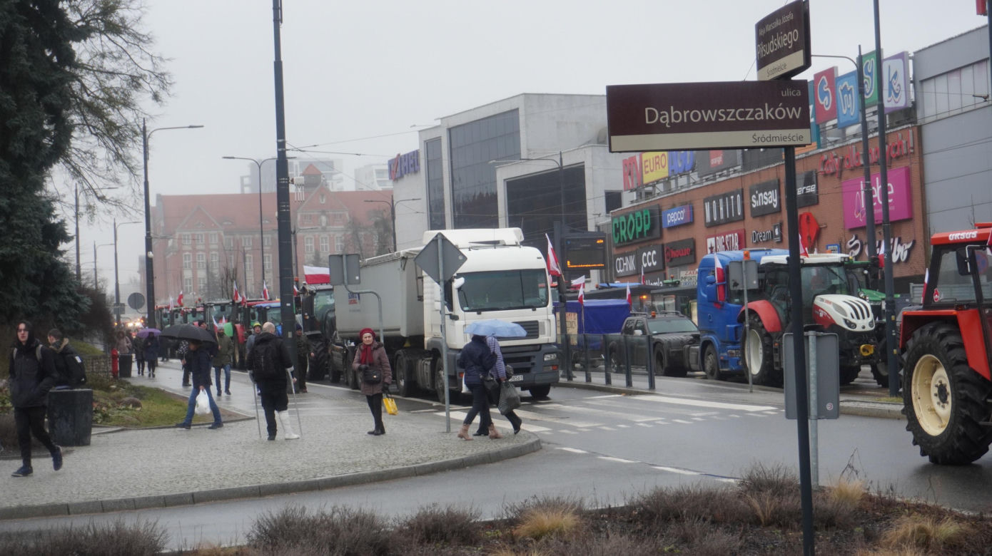 Protest rolników w Olsztynie, 20 lutego