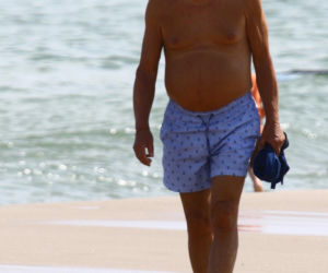 Smutny Englert samotni snuje się po plaży, Zona aktora wybrała zimną północ