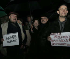 Protest w Krakowie
