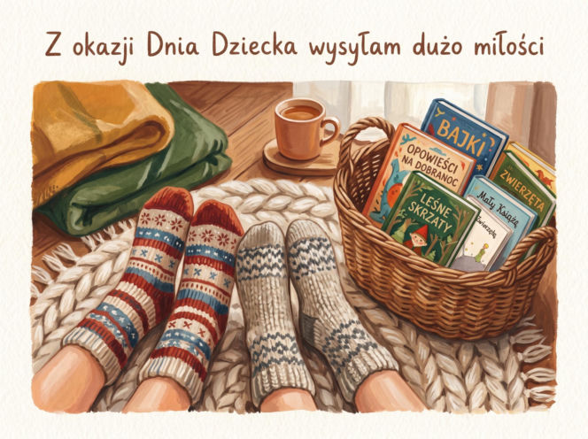 Kartka na Dzień Dziecka dorosłego dziecka