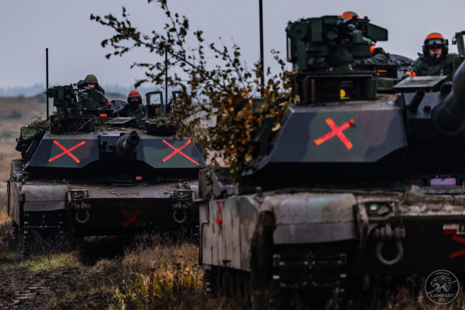 Abramsy z 1. Warszawskiej Brygady Pancernej