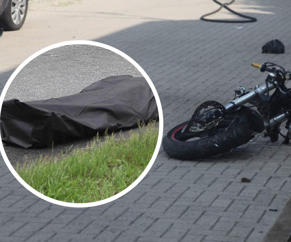 Młody motocyklista zginął na miejscu. Potworny wypadek w Siedlcach