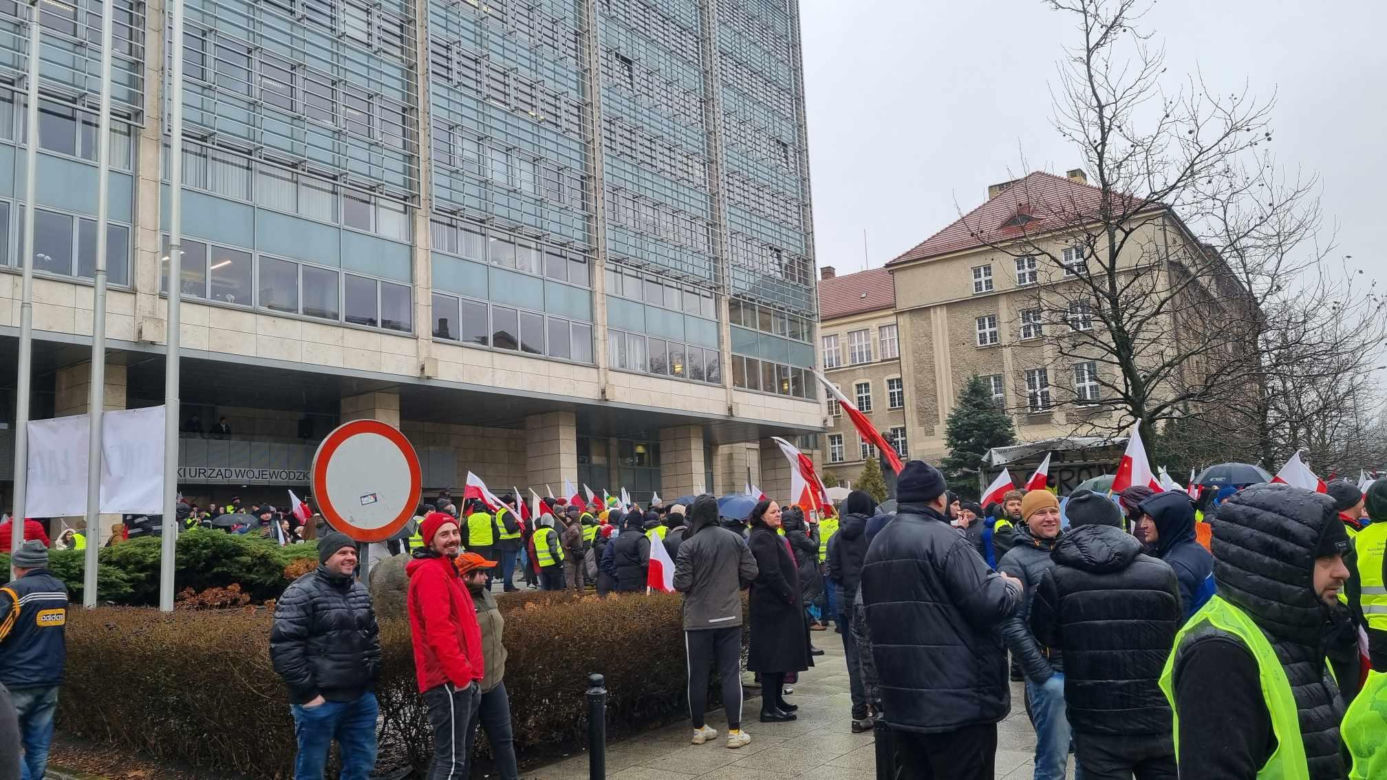 Protest rolników w Poznaniu