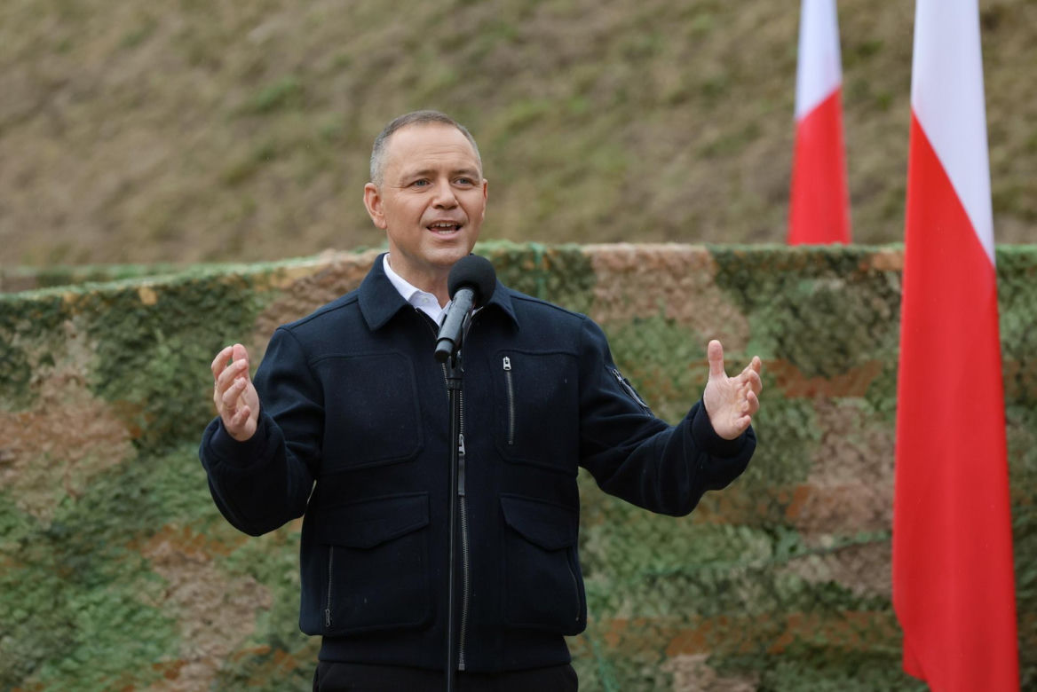 Prezydent Karol Nawrocki na otwarciu strzelnicy sportowej w Bogutach-Piankach