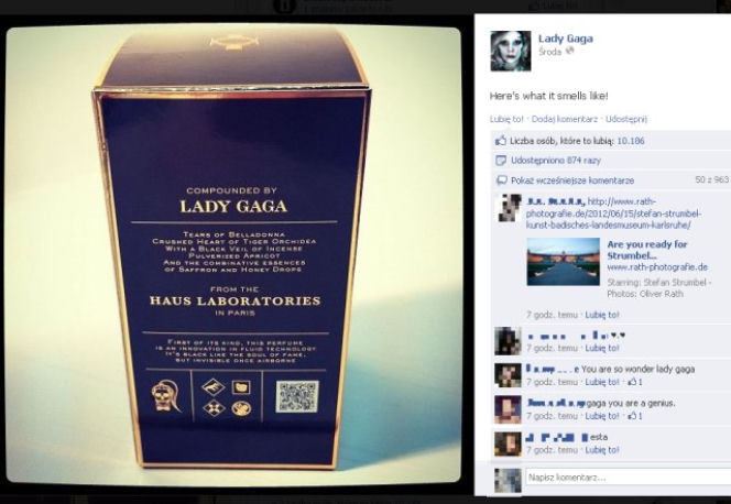 Lady Gaga, perfumy Fame