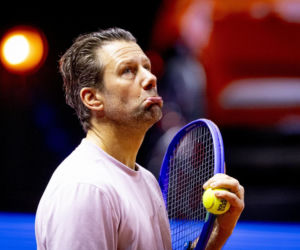 Iga Świątek i Wim Fissette. Nerwy na treningu