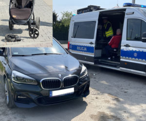 Dramat na Białołęce. BMW wjechało w matkę z dzieckiem w wózku