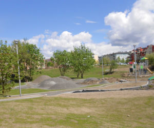 Park Majowe przed końcem budowy