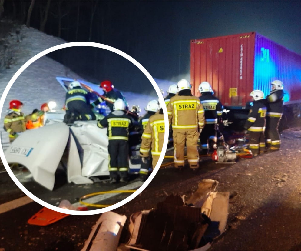 MASAKRA na autostradzie A1! Zderzyły się trzy ciężarówki