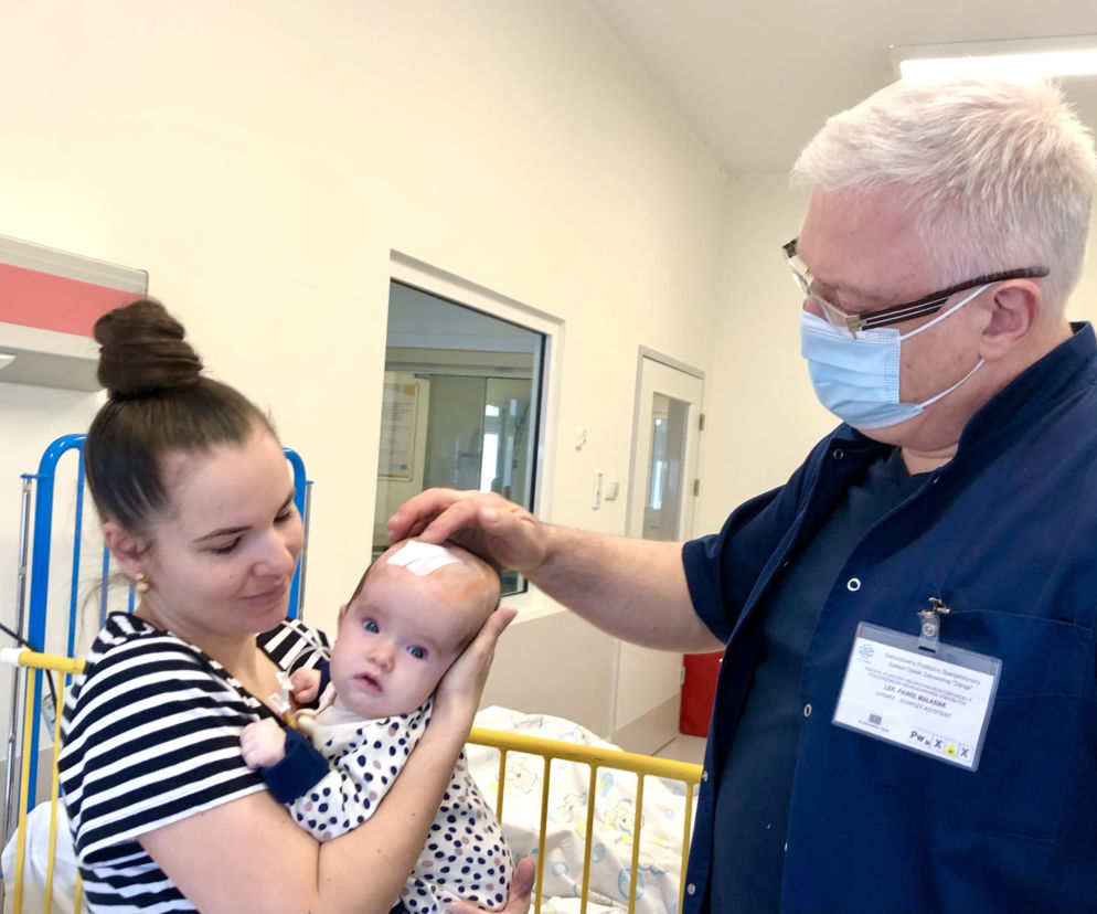 Lekarze ze szpitala Zdroje uratowali życie małej Emilki z Ukrainy