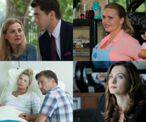 Przyjaciółki, Anka (Magdalena Stużyńska), Inga (Małgorzata Socha), Zuza (Anita Sokołowska), Patrycja (Joanna Liszowska Michal (Marcin Rogacewicz), Robert (Krzysztof Wieszczek),