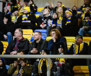 Arka Gdynia - Lechia Gdańsk: Zdjęcia kibiców z derbów Trójmiasta w ramach 23. kolejki PKO BP Ekstraklasy