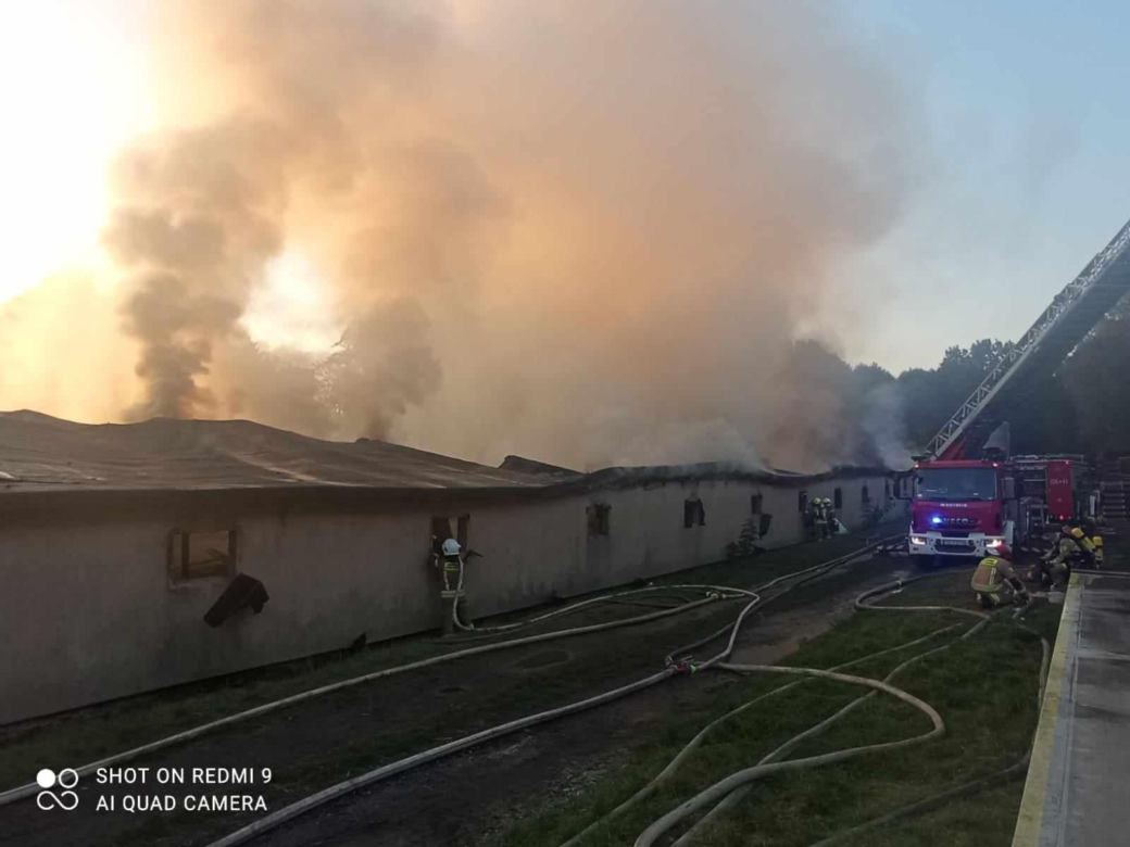 W Ćmińsku pali się kurnik