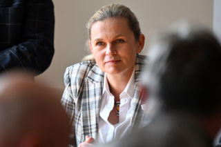 Barbara Nowacka na rozpoczęciu roku szkolnego w jednej z gdyńskich szkół