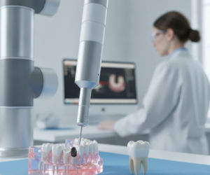 Najtrudniejszy etap przeszczepu zęba robi robot. Precyzja może oszczędzić kość